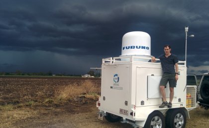 Dr Joshua Soderholm ... undertook a two-year field campaign to help develop his thunderstorm map